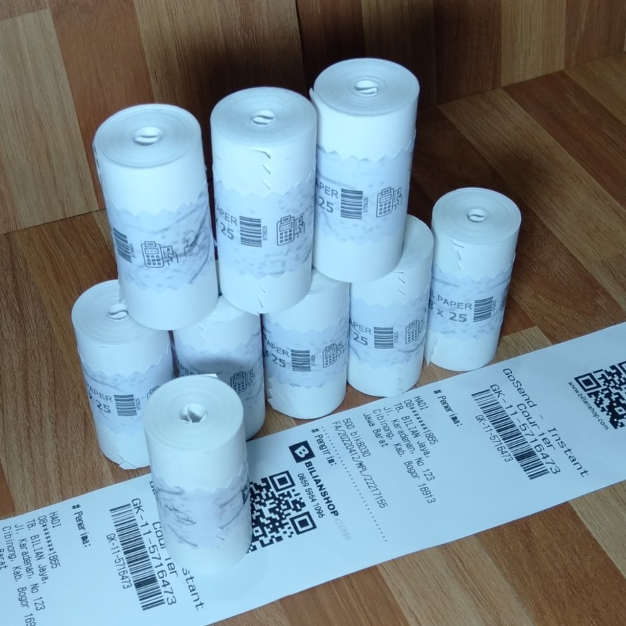 KERTAS THERMAL KERTAS PRINTER 58MM 58 X 30 KERTAS