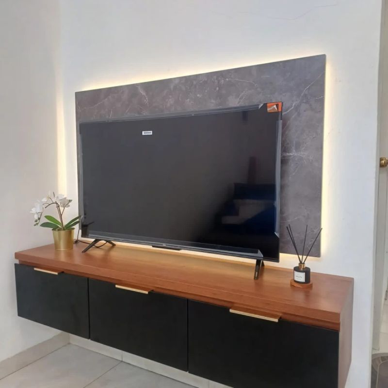 Backdrop TV / lemari tv / kabinet tv