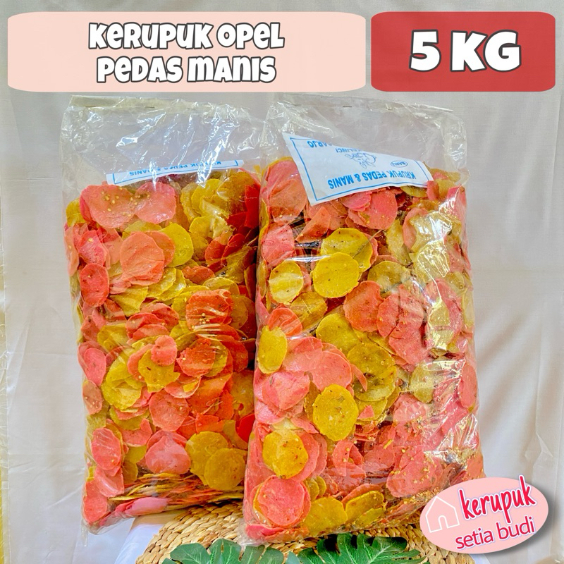 

KERUPUK OPEL MENTAH / KERUPUK PEDAS MANIS 1 BAL / 5KG