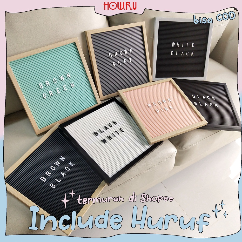 

Paling Sesuai HOWRU 3x3 cm Letter Board Persegi Sudah Include Huruf Papan Nama Bayi Papan Menu Dekorasi Rumah Viral 3x3 cm KVE