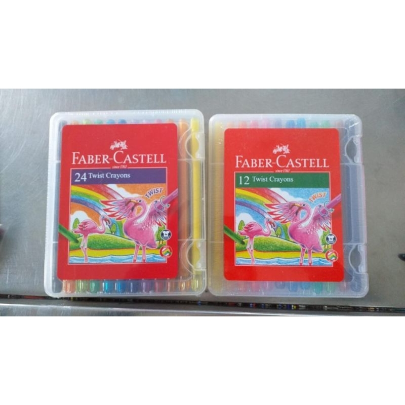 

crayon twist faber Castell 12 dan 24