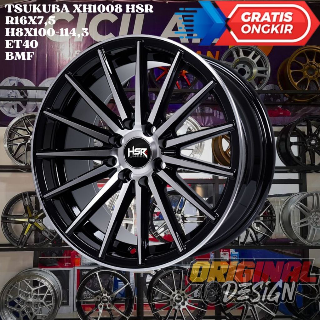 Velg Mobil Jazz Mobilio Vios City Yaris Ignis HSR TSUKUBA RING 16 R16