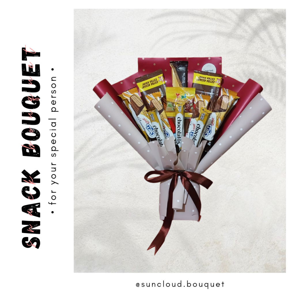 

BUKET SNACK (BS31) Buket Snack Murah 30ribuan Hadiah Wisuda, Gift Ulang Tahun, Hadiah Sempro