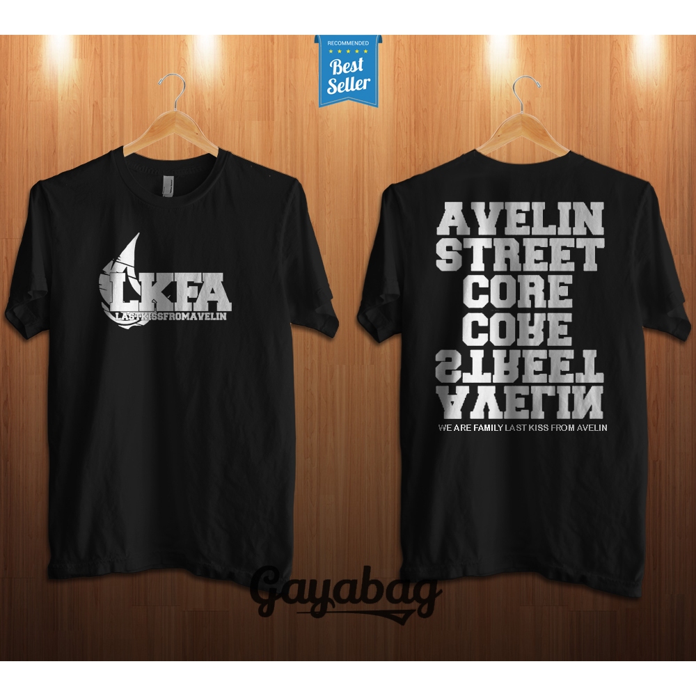 tshirt kaos baju lengan pendek unisex band indie lokal last kiss from avelin LKFA street core best s