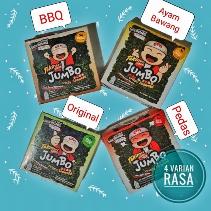 

Tokonori jumbo rumput laut per box isi 12pcs