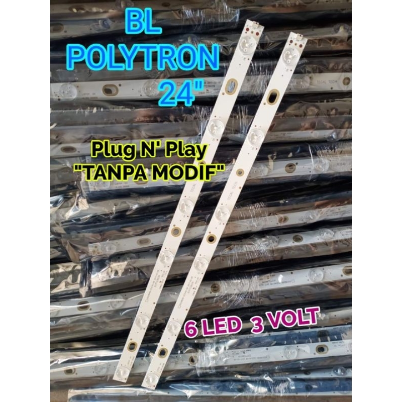 lampu backligh tv LED Polytron 24 inch