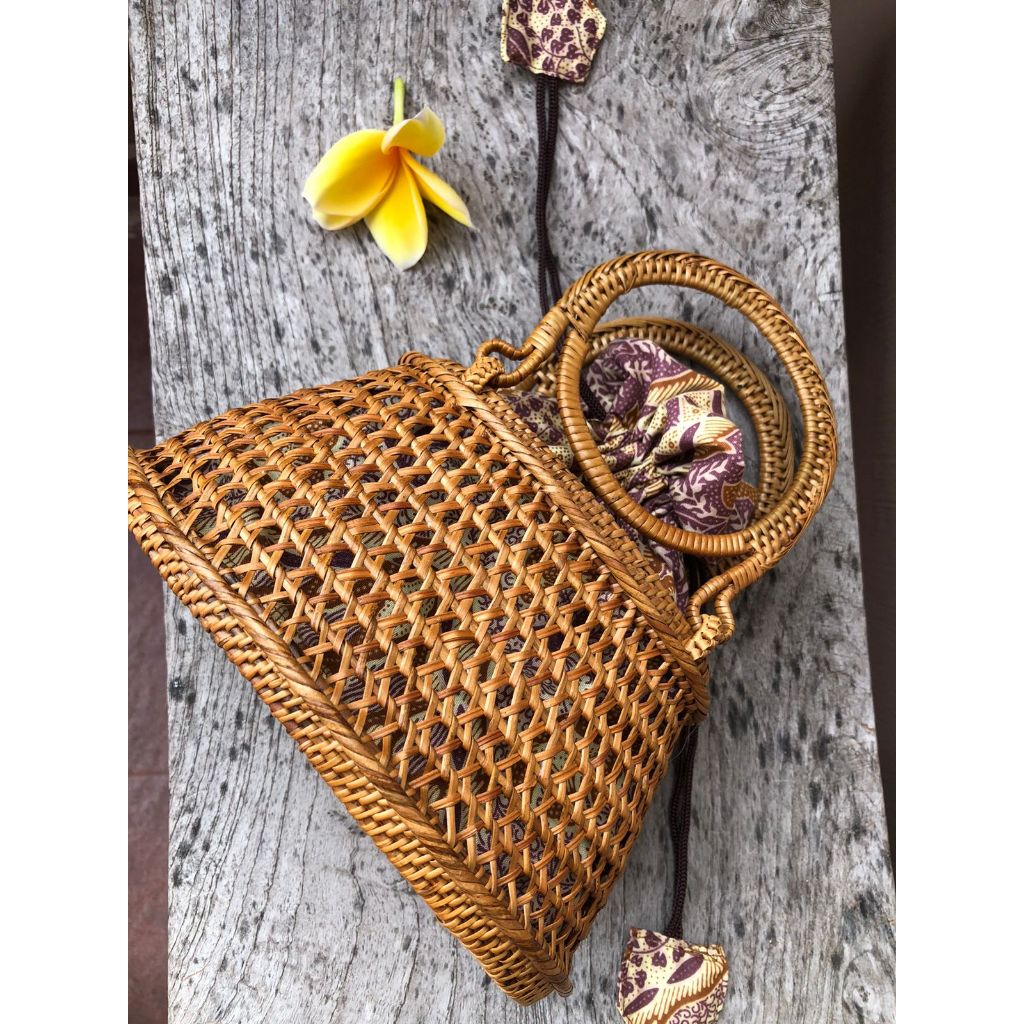 Ruya ate handbag / tas anyaman rotan / tas rotan bali