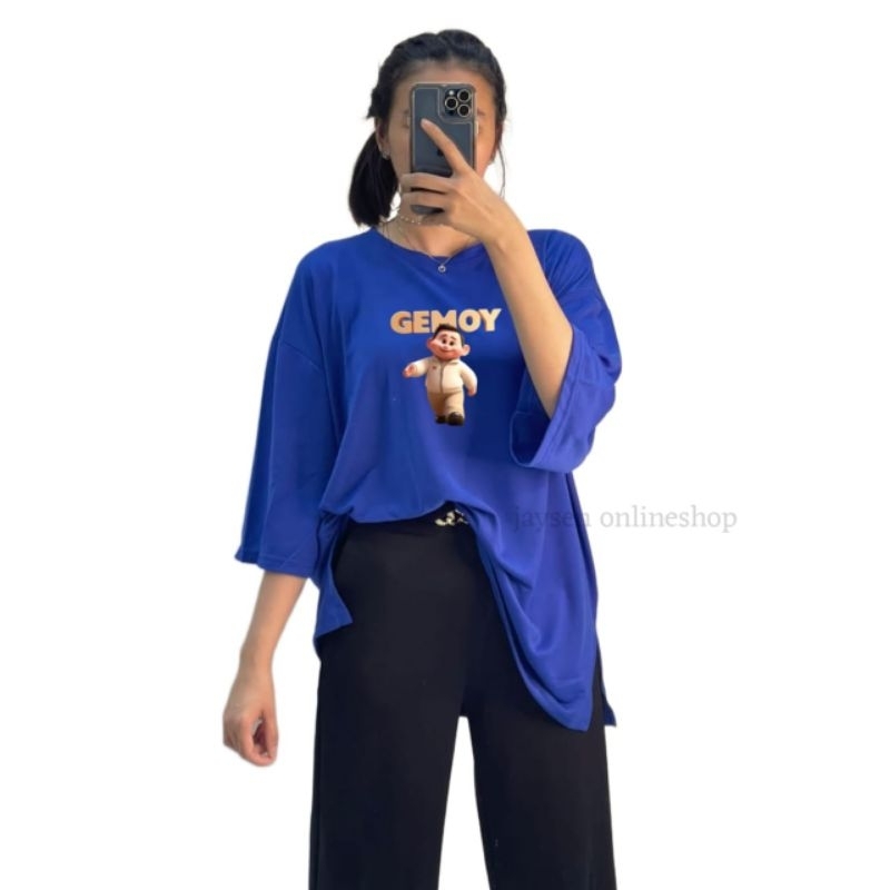 Kaos Oversize Gambar Prabowo Gemoy