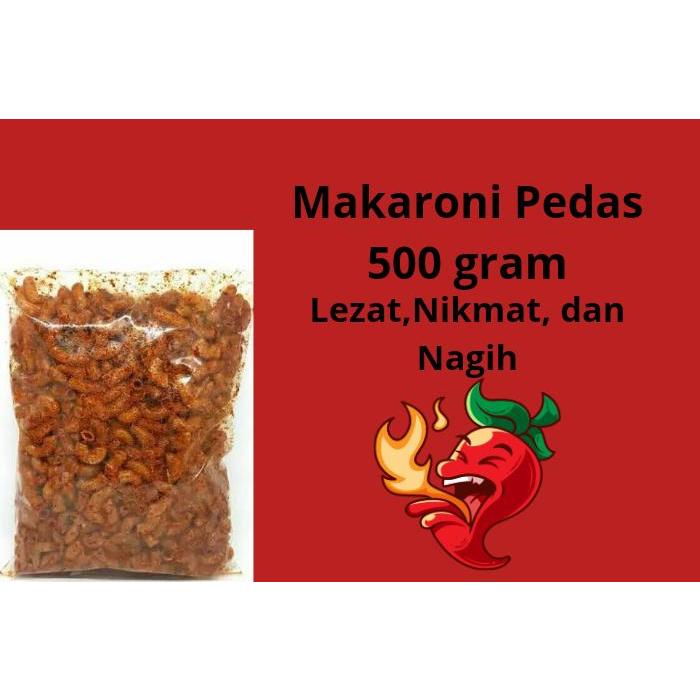 

READY SIAP KIRIM MAKARONI BUNTET PEDAS 500GRAM [SPICY MACARONI KERING] PEDAS GURIH SNACK BANYAK VARIAN