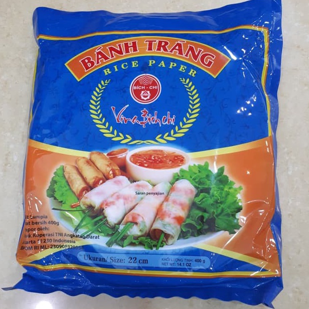 

FNTR9253 Jangan Sampai Kehabisan Rice Paper Vietnam Banh Trang BichChi Kulit Lumpia Bantrang Banhtrang Ban Trang Asli Vietnam