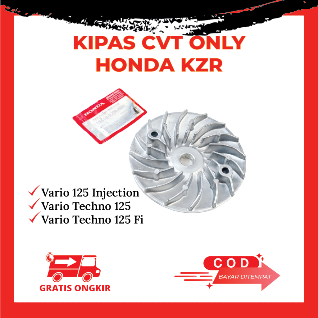 Kipas cvt vario 125  - kirian vario 125 -  CVT vario 125 - Kipas CVT Vario 125 Injection Kode KZR
