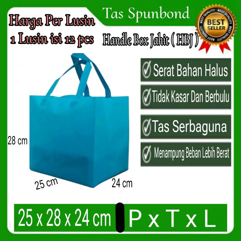 

1/LSN, Tas Kain Spunbond HBJ Uk 25x28 cm Goodiebag,Souvenir,Seminar,Tahlil,ultah,Hajat,Anniversary,polos