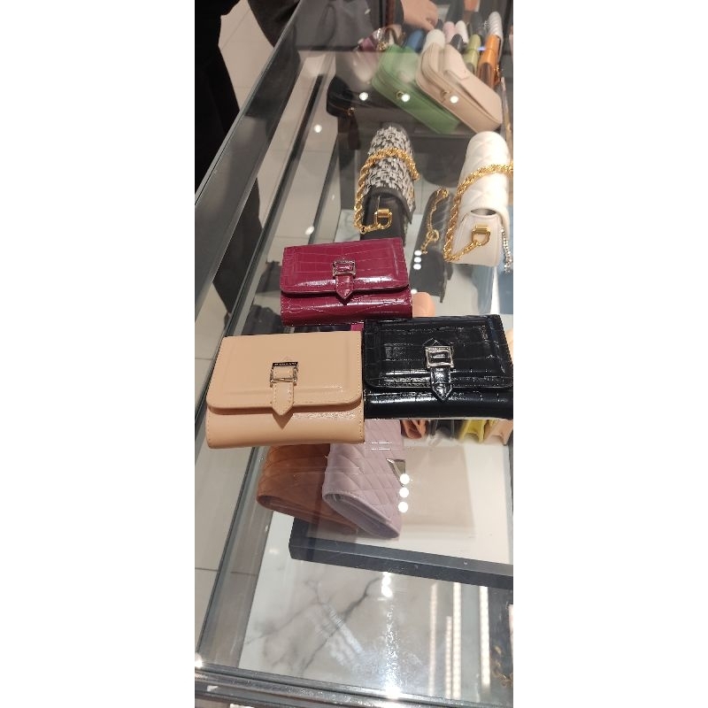 dompet Charles & Keith tali gesper croc original