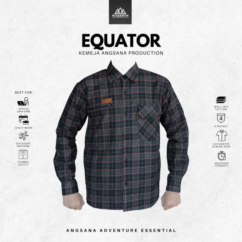Kemeja Flanel Angsana seri Equator