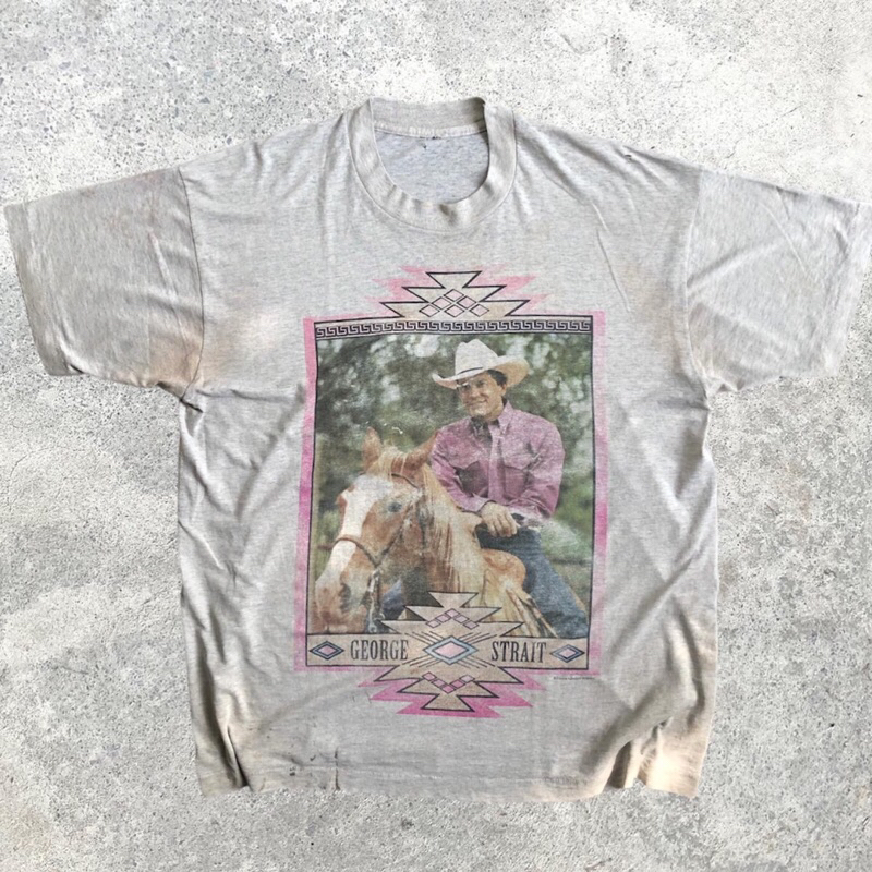 vintage kaos musik/kaos film George strait second