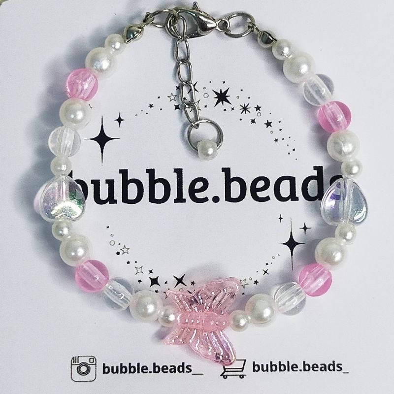 |butterfly beads bracelet|