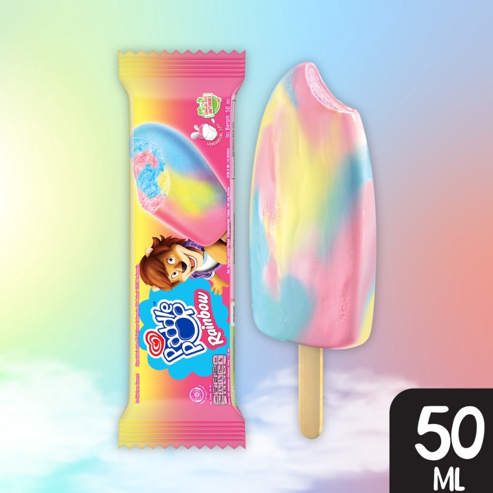 

SDTN199 Dijamin Ori 25 pcs Paddle Pop Rainbow 5 ML Es Krim Walls