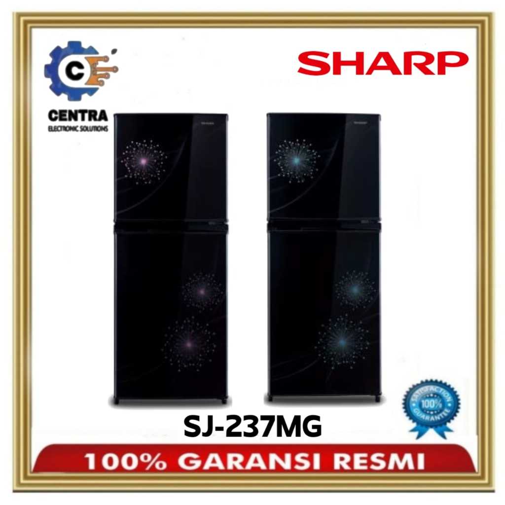 Kulkas 2 pintu Sharp SJ-237MG / Sharp Kulkas SJ237MG-DB/DP GARANSI RESMI
