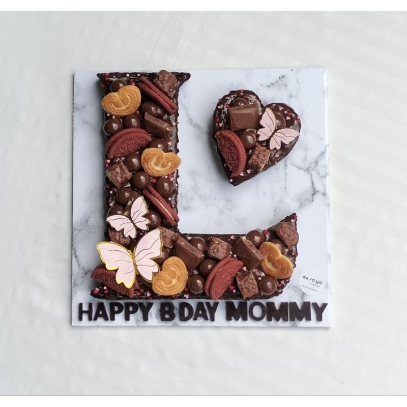 

Brownies Letter Cake