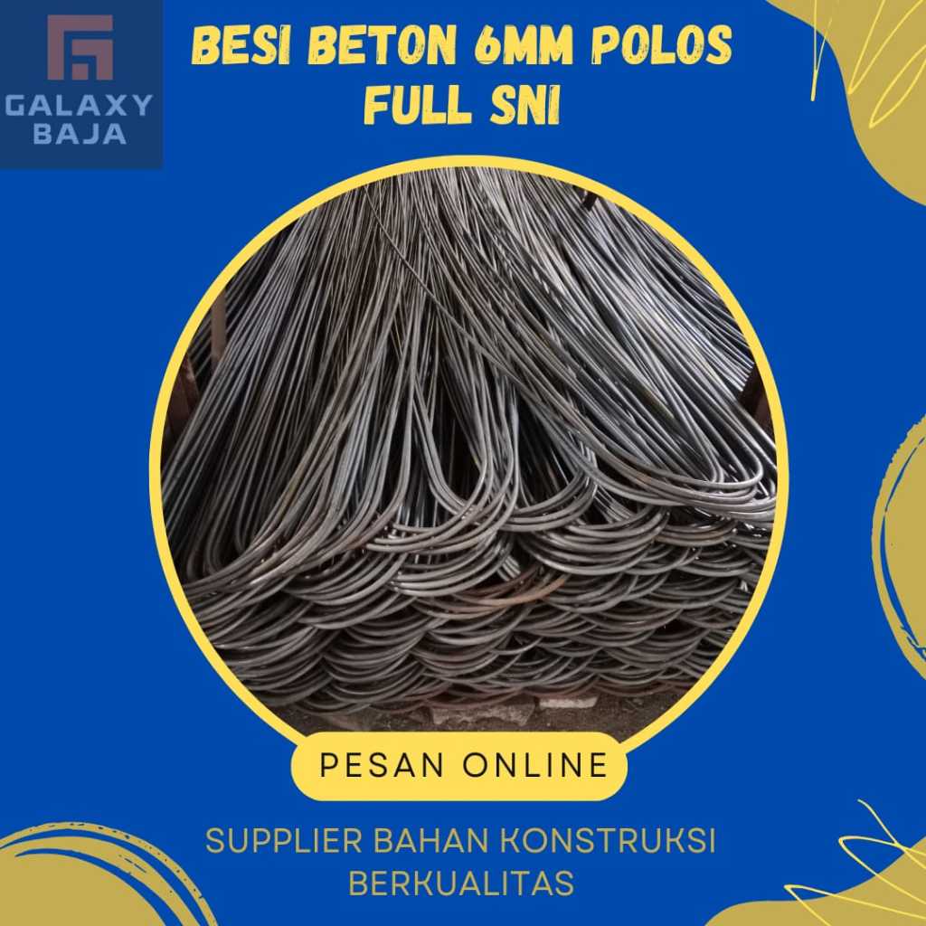 BESI BETON POLOS FULL SNI 6mm