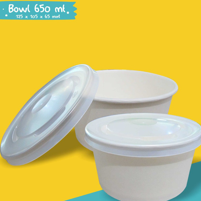 

PAPER BOWL 650ML IRP( ISI 25 PCS )