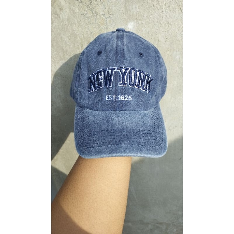 Topi Baseball NEW YORK EST.1625 Casual Distro Bordir