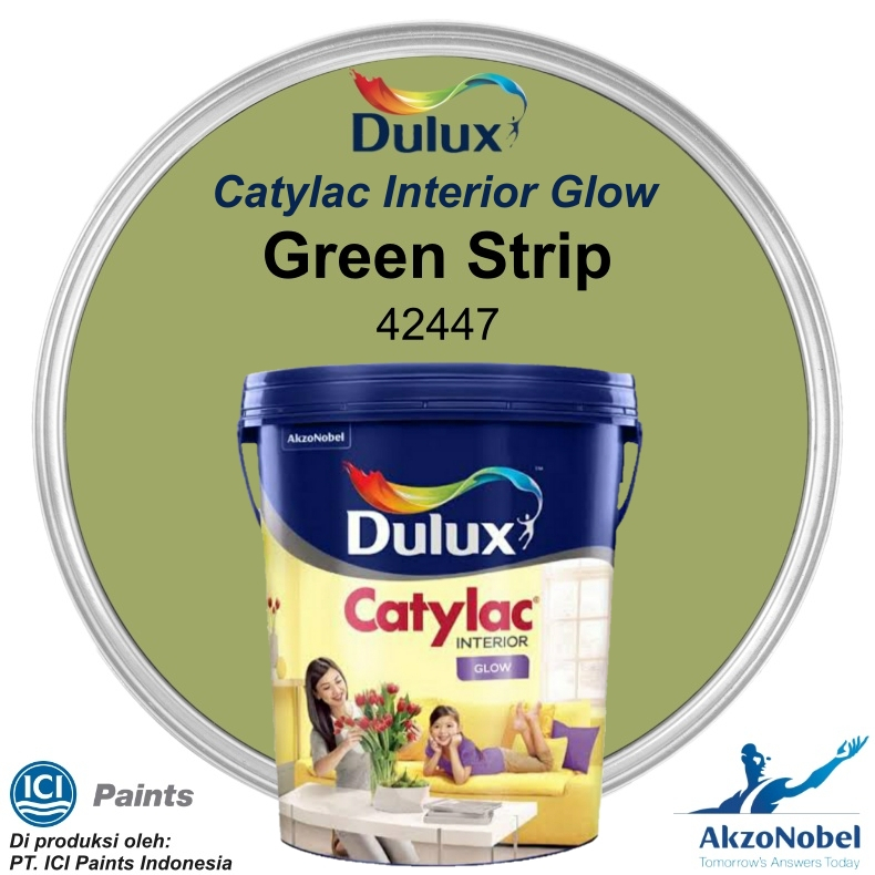 CAT DULUX CATYLAC GLOW 4.5 KG - GREEN STRIP 42447