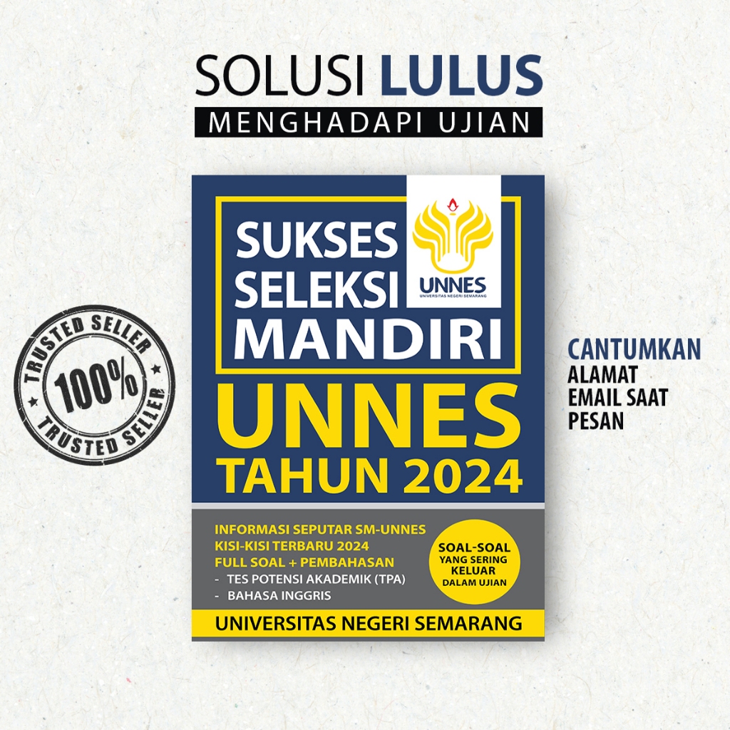 SOAL SELEKSI MANDIRI UNNES 2024