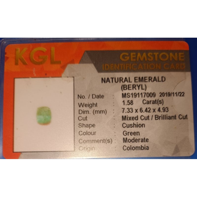 Emerald ( Beryl) Colombia