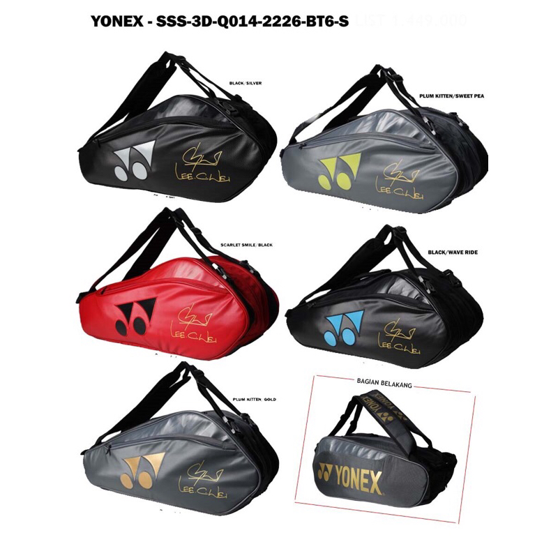 Tas Badminton Yonex Lee Chong Wei SSS-3D-Q014-2226-BT6-S Original