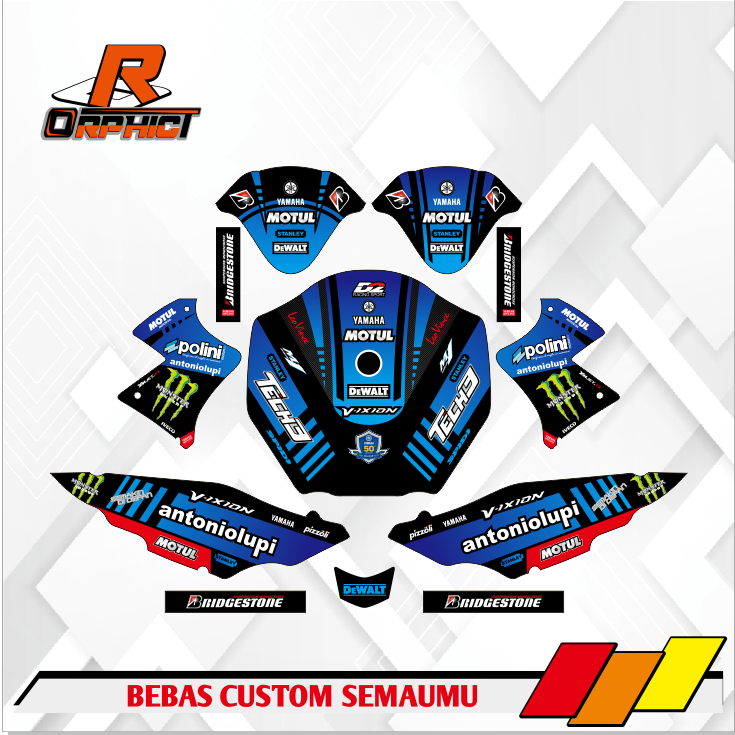 decal custom stiker motor vixion dll