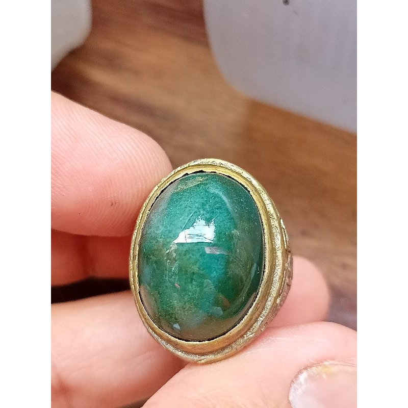 batu akik garut hijau botol