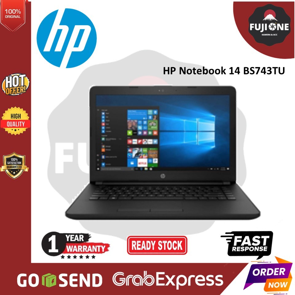 HP Notebook 14 BS743TU - Intel Core i3 6006U - 4GB RAM - 1TB HDD - 14 Inch HD - WIN10