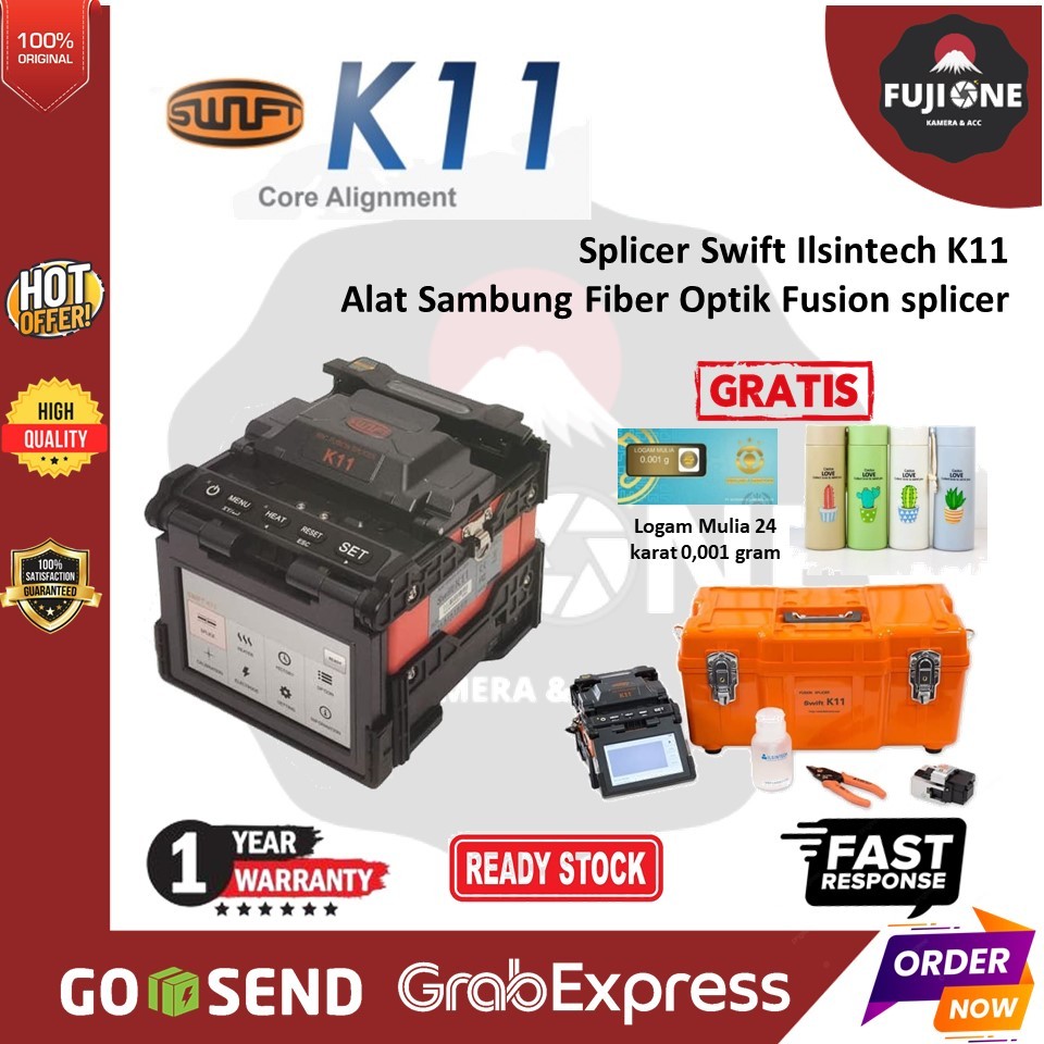 Splicer Swift Ilsintech K11 Alat Sambung Fiber Optik Fusion splicer