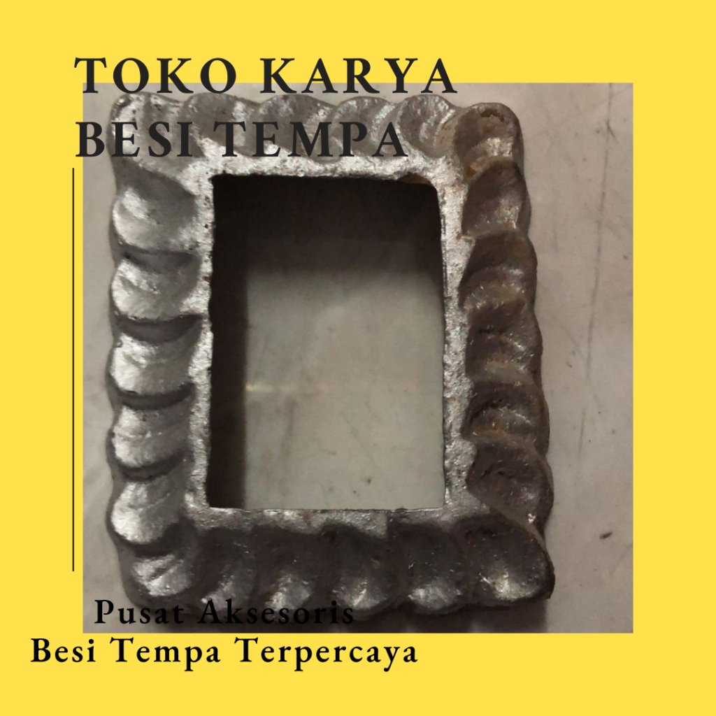 Tapak Holo Aluminium Motif 4x6 / Ornamen Besi Tapak Holo / Tapak Ring Holo / Tapak Hollow / Ornamen 