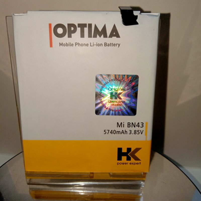 baterai HK BN 43 bn43 Xiaomi redmi note 4x original HK optima hologram