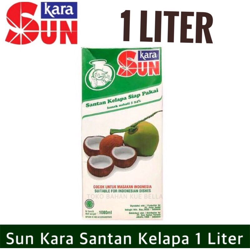 

Sun Kara 1 liter Santan Kara cair 1000ml