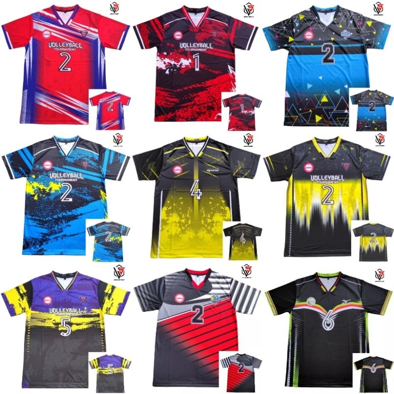 Jersey Volly ball pria full printing atasan Volly ball full printing