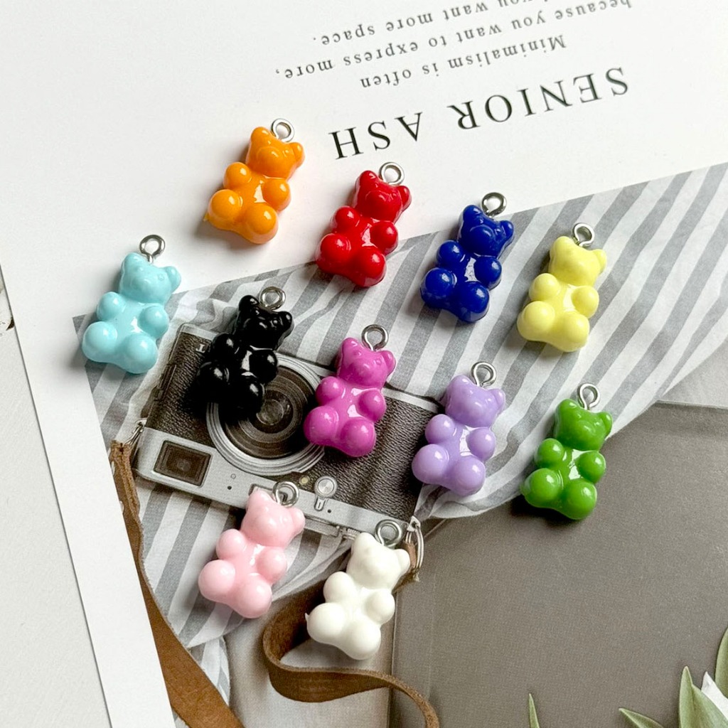1 pcs Charm Beruang Kecil - OPAQUE SOLID COLOR