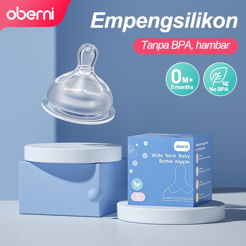 Oberni Dot Bayi  Dot Silikon Kaliber Lebar 5cm Bahan Silikon Food Grade Teat Airflex 0M+ | 1M+ | 3M+
