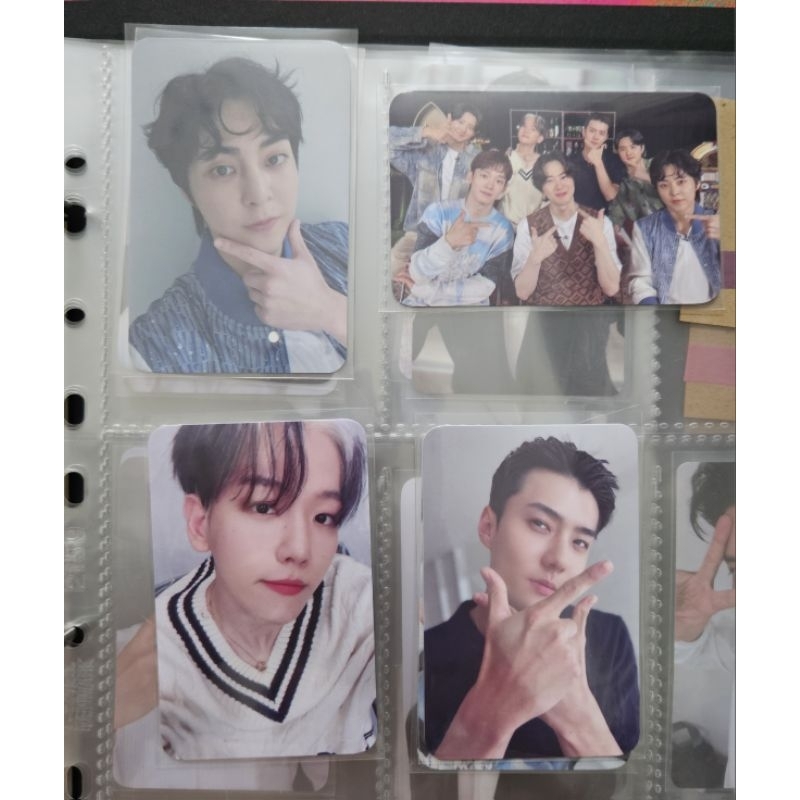 EXO exist unboxing event yes24 group grup sehun xiumin osh minseok baekhyun bbh pc photocard officia