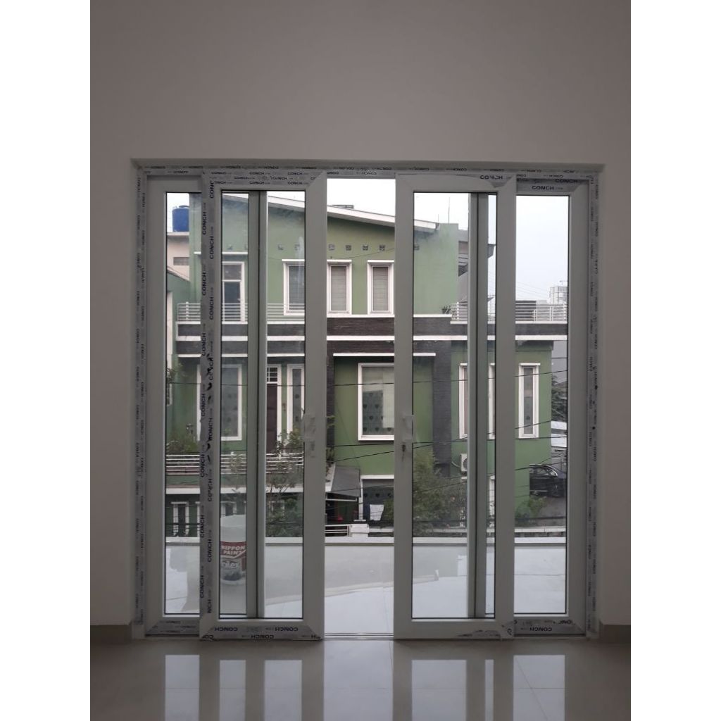 PINTU UPVC SLIDING / GESER 4 DAUN PINTU UTAMA