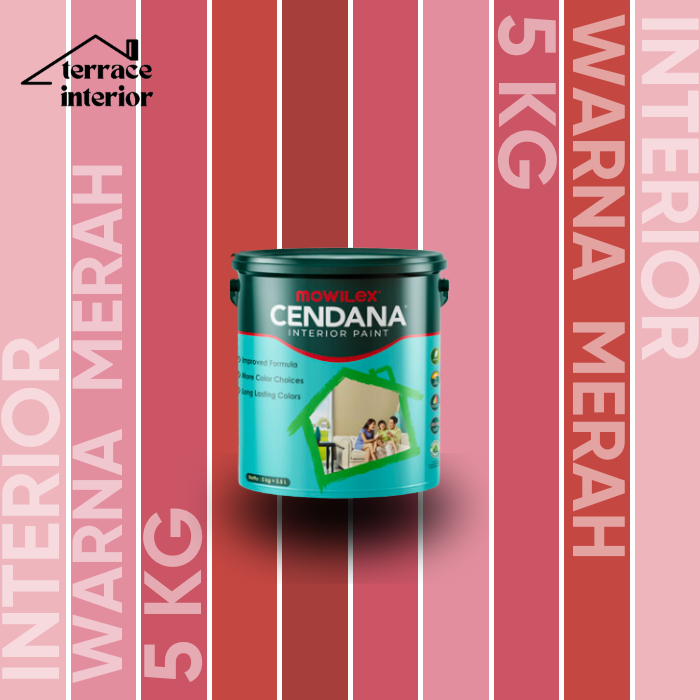 Cat Tembok Mowilex Cendana Interior Warna Merah 5 kg