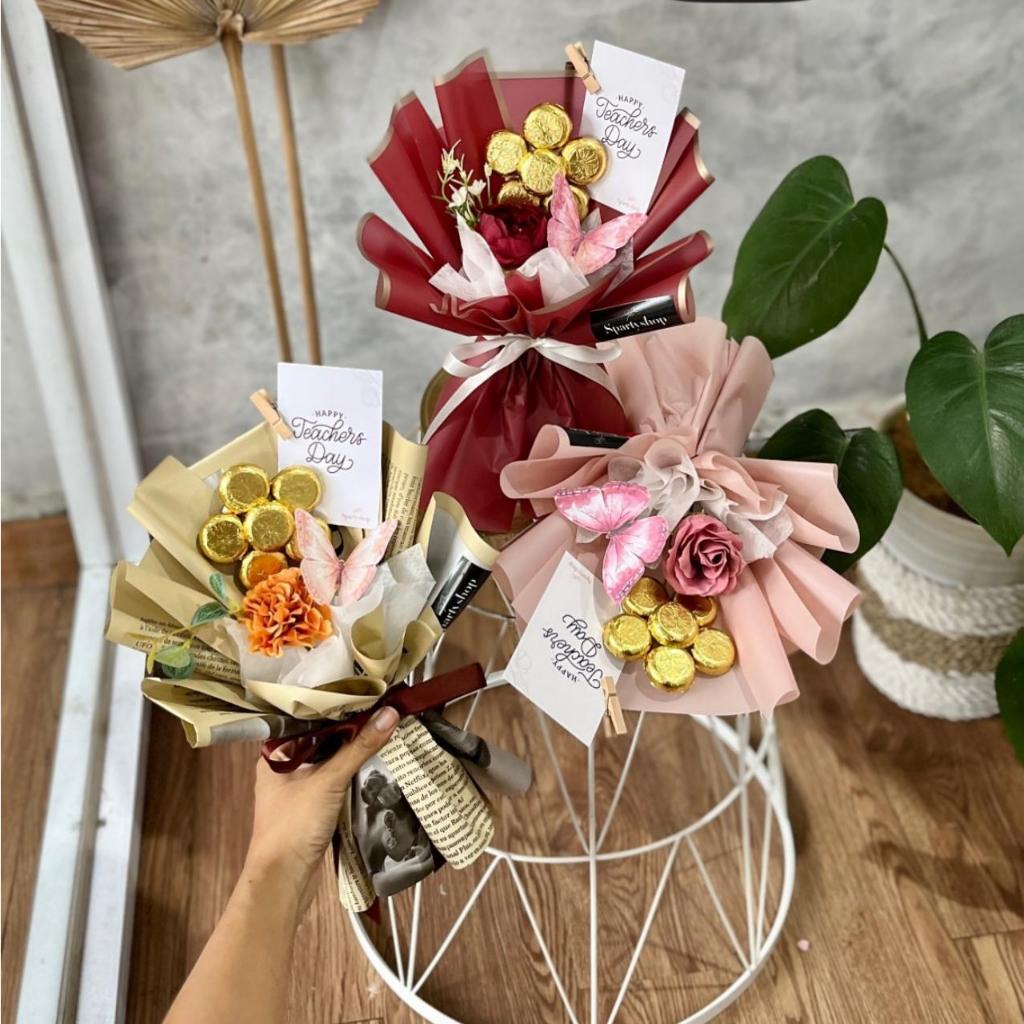 [Bouquet Daisy Mini] Bucket bunga | bucket coklat | bucket snack | bouquet bunga | bouquet snack | b