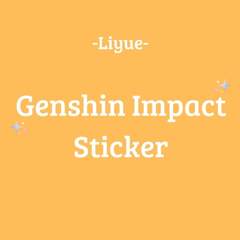 

Sticker Genshin Impact (30 - 40PCS) - Region Liyue