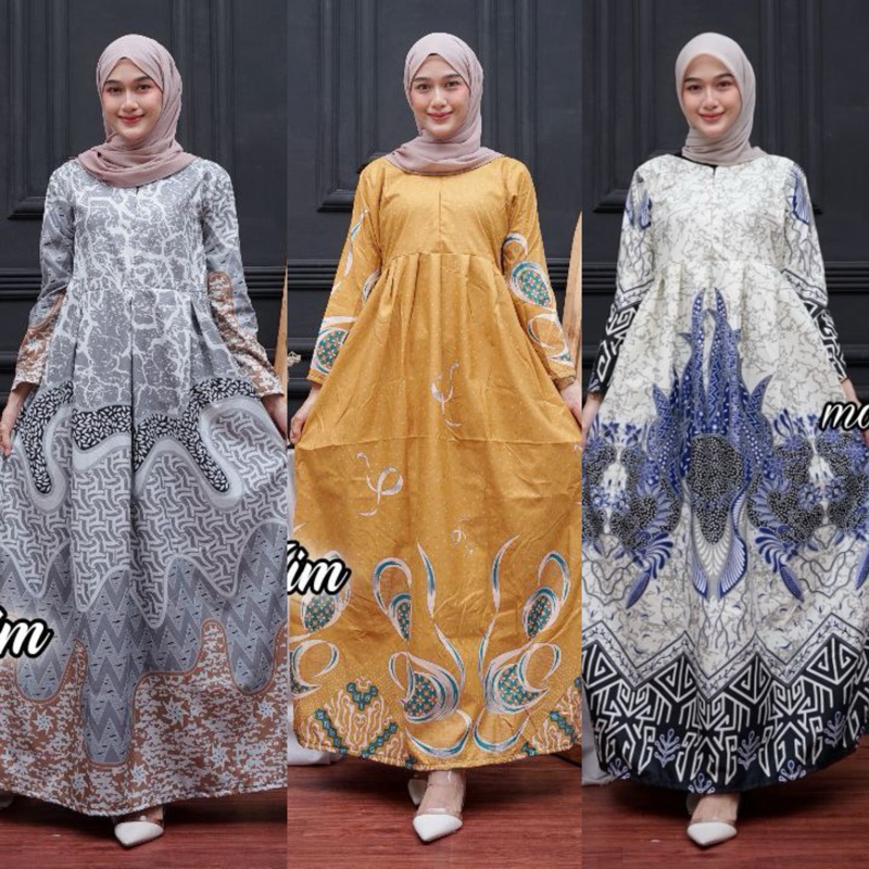 GAMIS BATIK FASHION MODEREN BUSUI FRENDLY