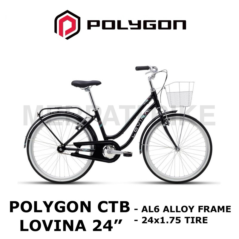 Sepeda Mini Keranjang City Bike Polygon Lovina 24 Inch
