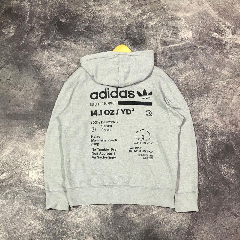 Adidas Hoodie Zipper Grey original