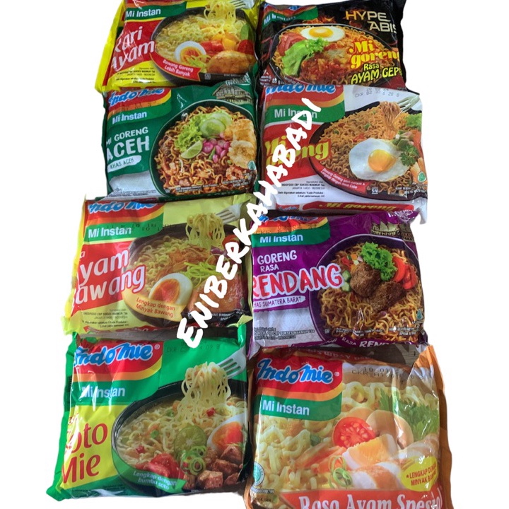

1111 Indomie 1 Bundle isi 5 bks Goreng Spesial Seblak Hot Jeletotot Rendang Aceh Ayam Spesial Geprek Ayam Bawang Kari dan Soto