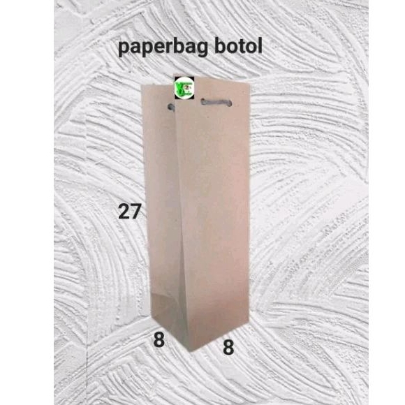 

paperbag coklat botol (8×8×27) isi 12 pc